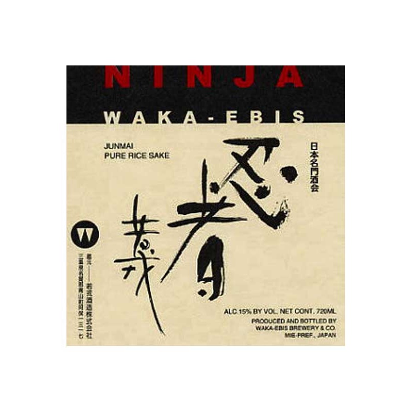 Wakaebisu Ninja Junmai Sake 720ml
