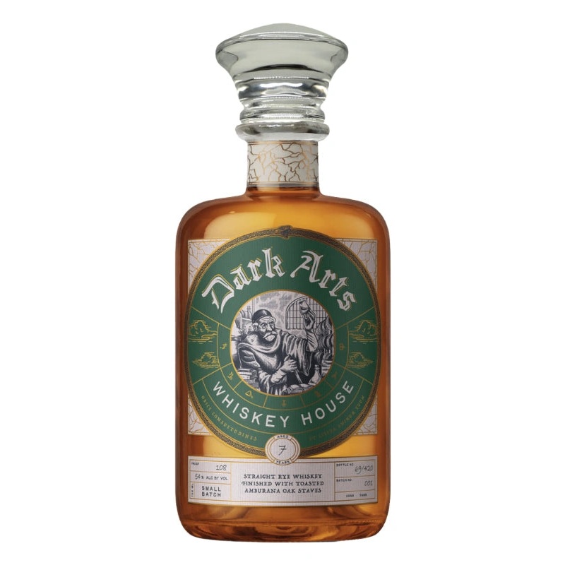 Dark Arts Straight Rye Whiskey Toasted Amburana Oak Stave Finish 750mL
