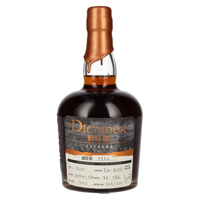 Dictador BEST OF 1972 EXTREMO Colombian Rum Limited Release 44% Vol. 0,7l