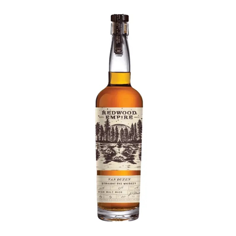 Redwood Empire Van Duzen Straight Rye Whiskey 750mL