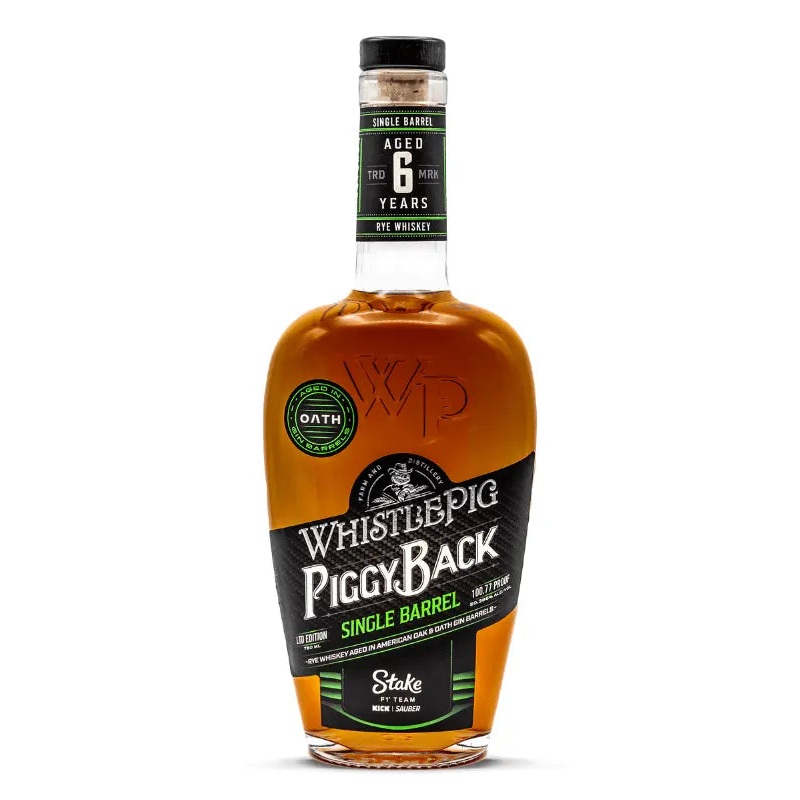 WhistlePig PiggyBack Rye: Stake F1 Team KICK Sauber Single Barrel 750mL