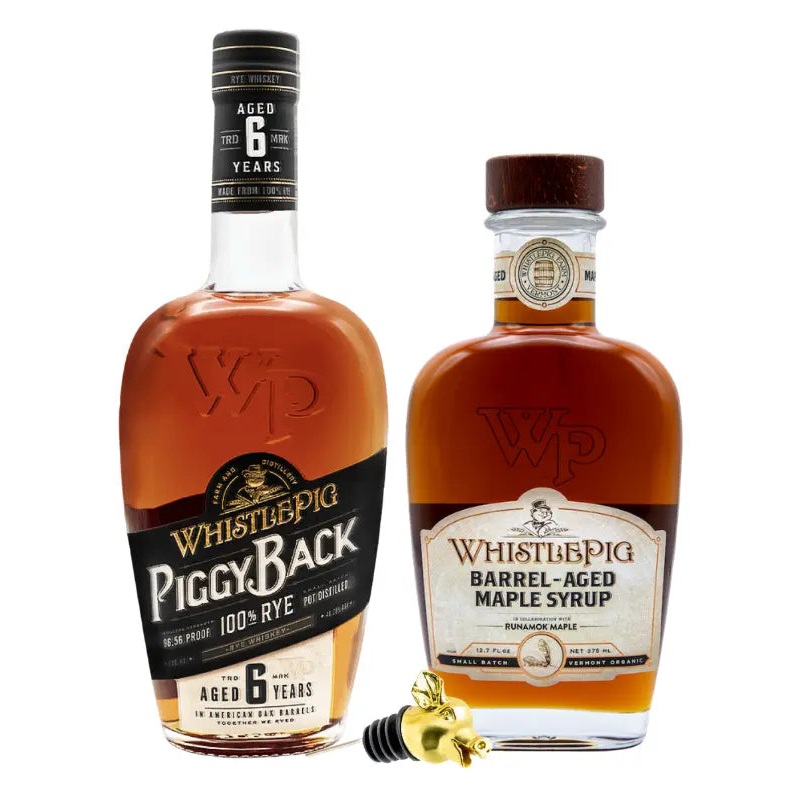 WhistlePig PiggyBack Rye w/ Pour Snout & Maple Syrup Bundle