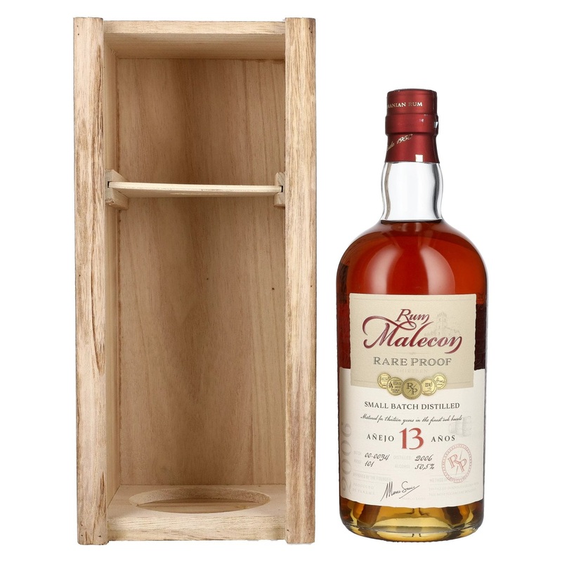 Rum Malecon Anejo 13 Anos RARE PROOF 2006 50,5% Vol. 0,7l in wooden box