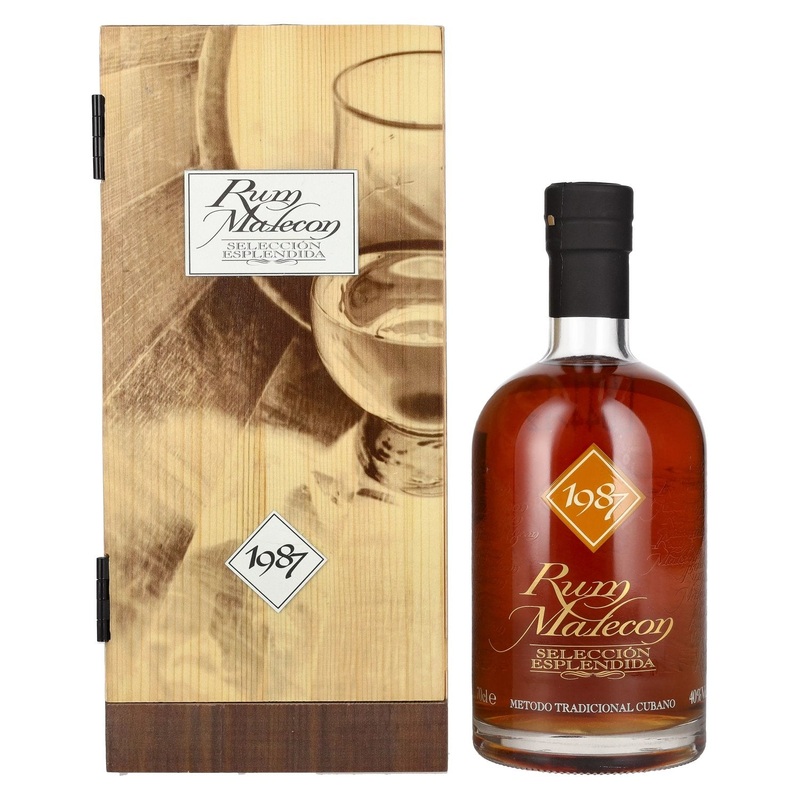 Rum Malecon SELECCION ESPLENDIDA 1987 40% Vol. 0,7l in wooden box