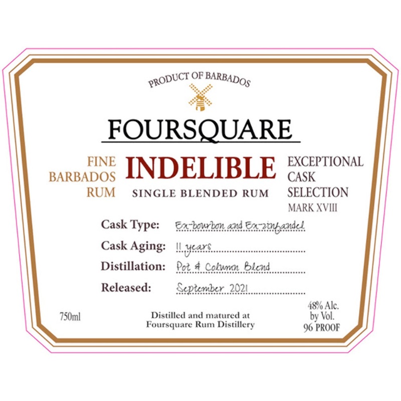 Foursquare Indelible Single Blended Rum