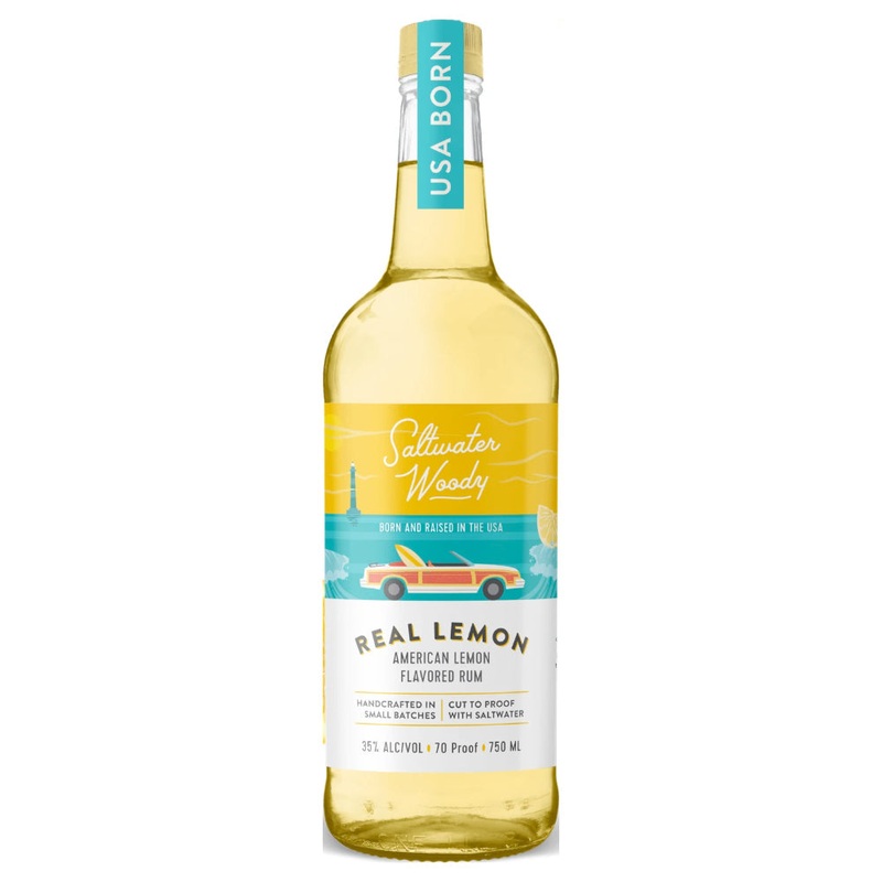 Saltwater Woody Real Lemon Flavored Rum 1L