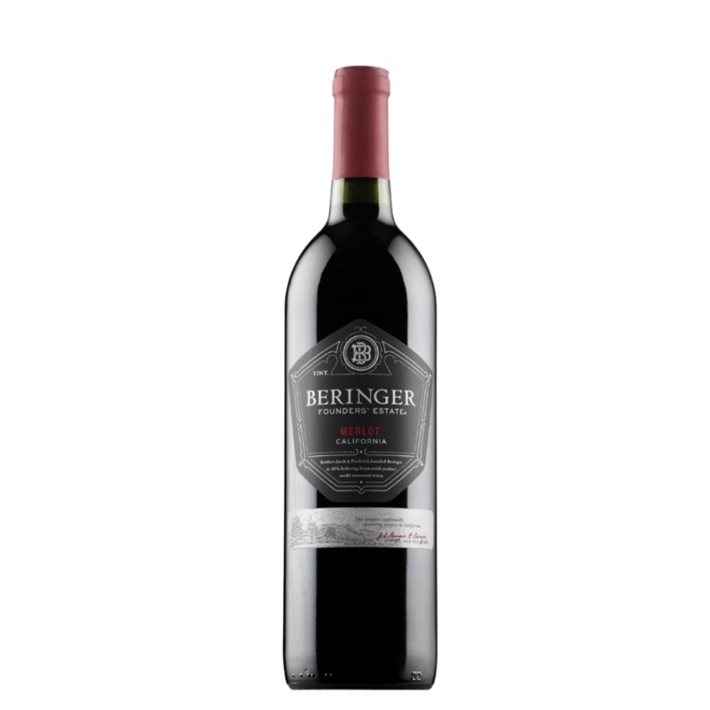 BERINGER MERLOT FOUNDERS EST