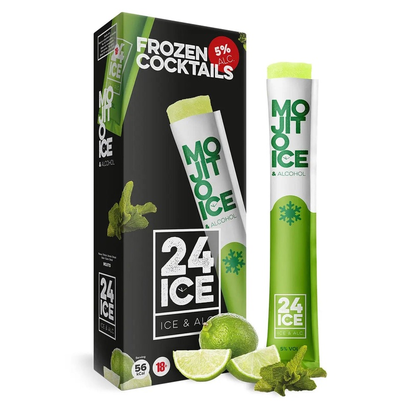 24 Ice Mojito Frozen Premixed Cocktail Multipack, 5 x 65 ml