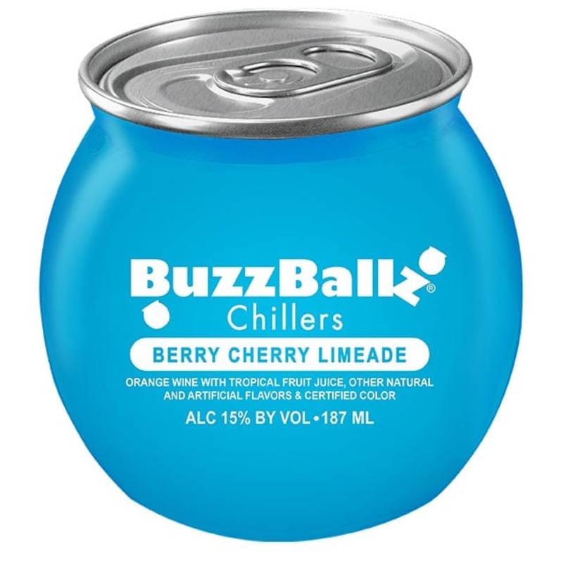BUZZBALLZ BERRY CHERRY LIMEADE WINE COCKTAIL 187ML