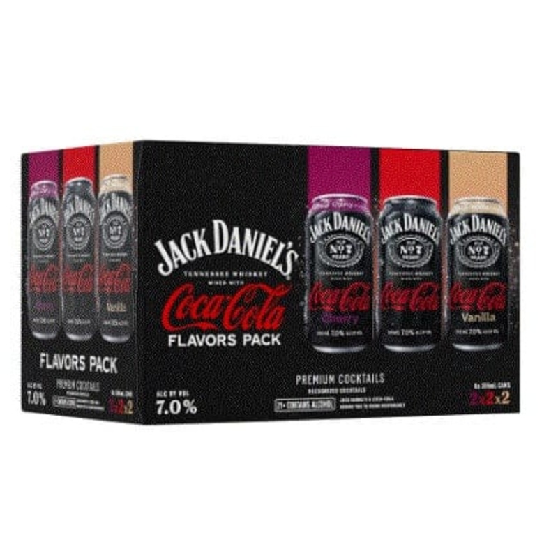 JACK DANIELS RTD & COKE VARIETY 6PK