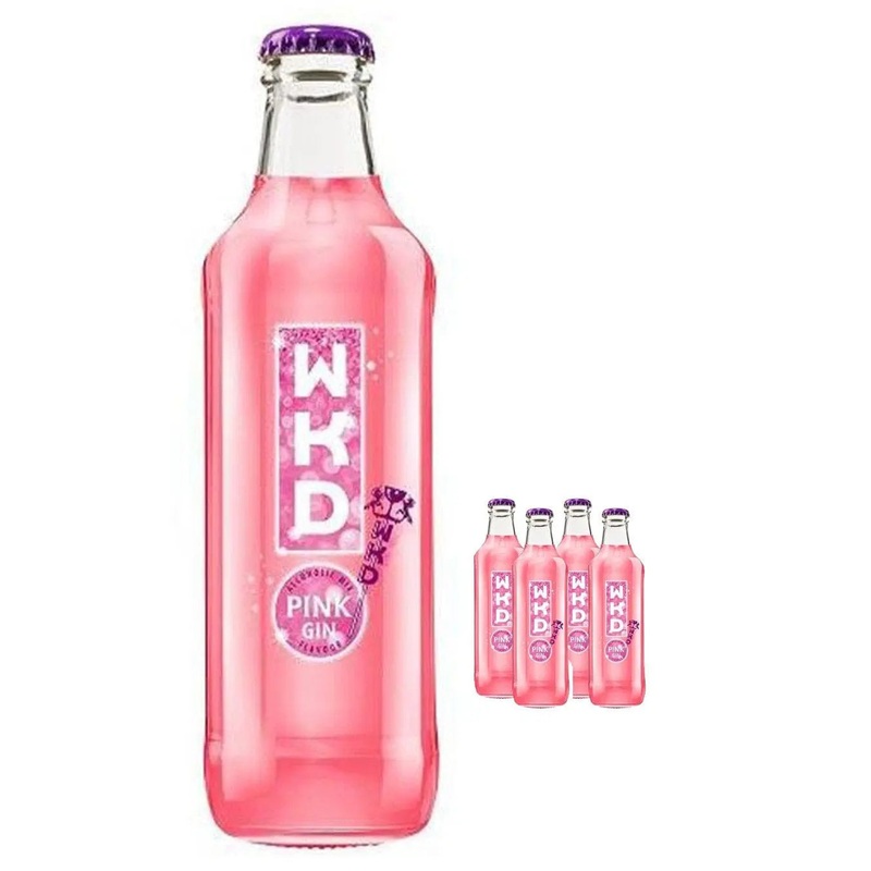 WKD Pink Gin Multipack, 4 x 275 ml