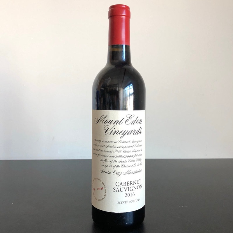 2016 Mount Eden Vineyards Cabernet Sauvignon Santa Cruz Mountains, USA