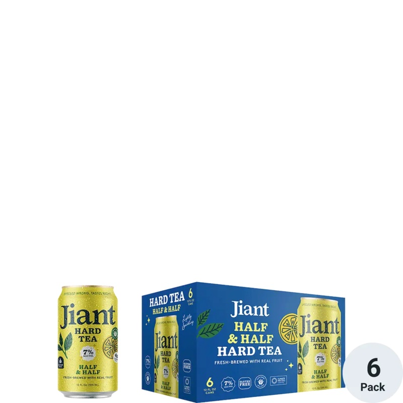 Jiant Hard Tea Half & Half 12oz 6pack Cans