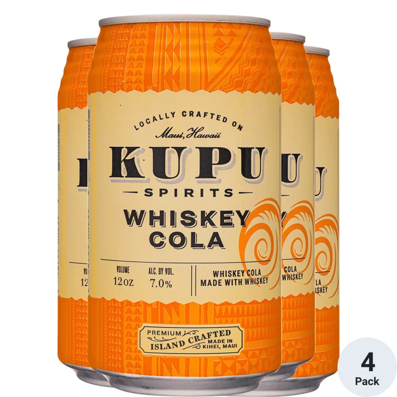 Kupi Whisky Cola 12oz 4pack Cans