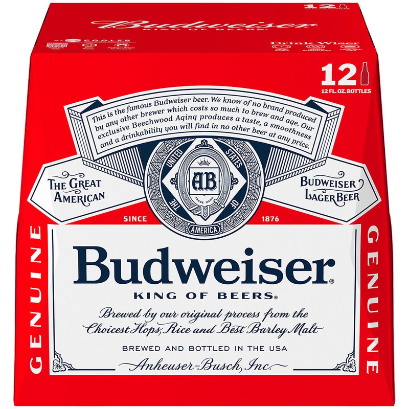 Budweiser 2x 12 Pack (12 oz Bottles)