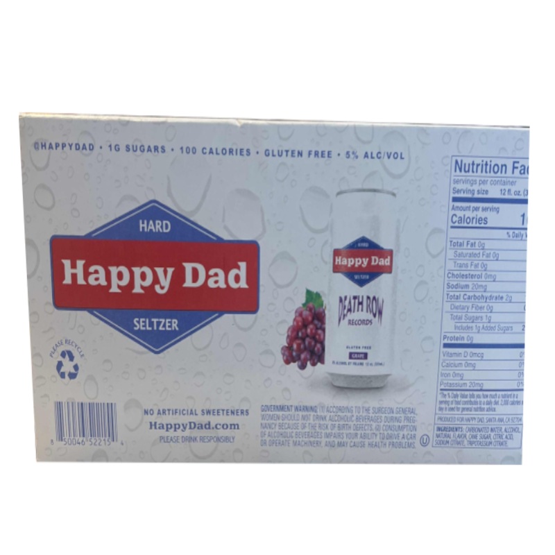 Happy Dad Hard Seltzer Grape Death Row 12oz 12-Pack Can (DNO)