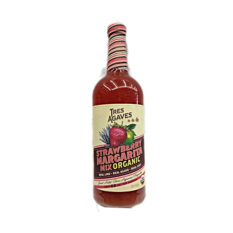 Tres Agaves Organic Strawberry Margarita Mix 1L