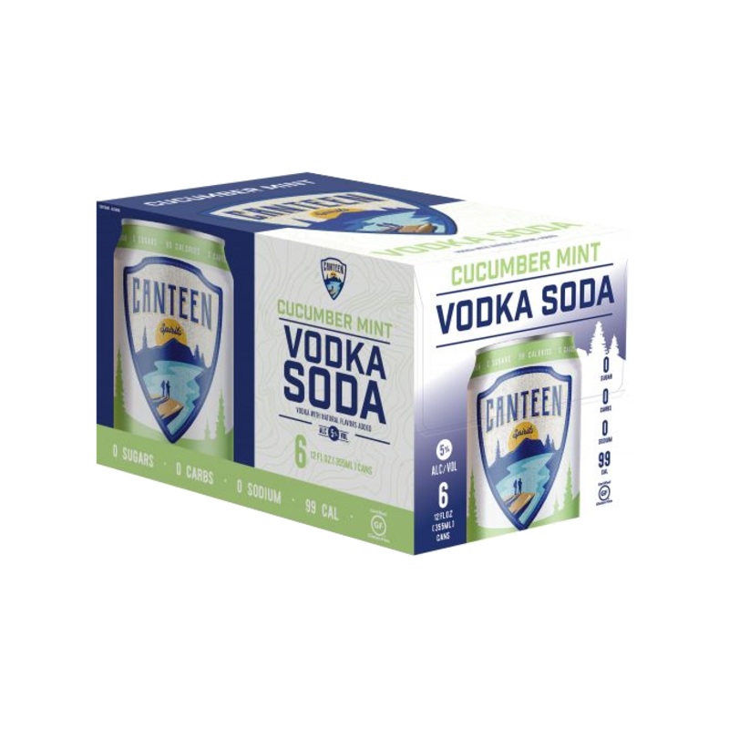 Canteen Cucumber Mint  12oz 6-Pack Can (DNO P4)
