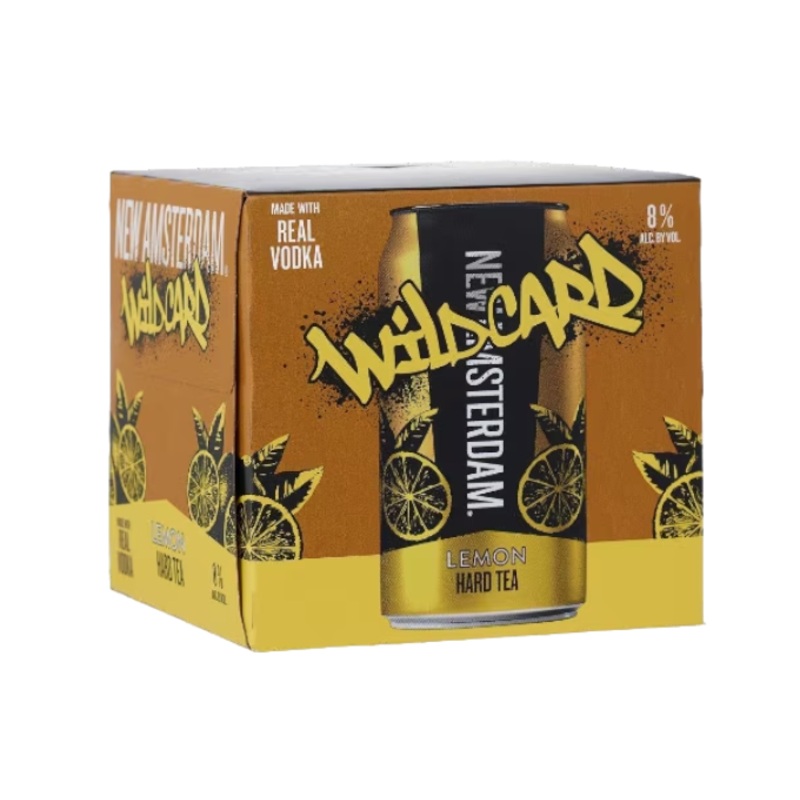 New Amsterdam Wild Card Lemon Hard Tea 355ml 4-Pack Can