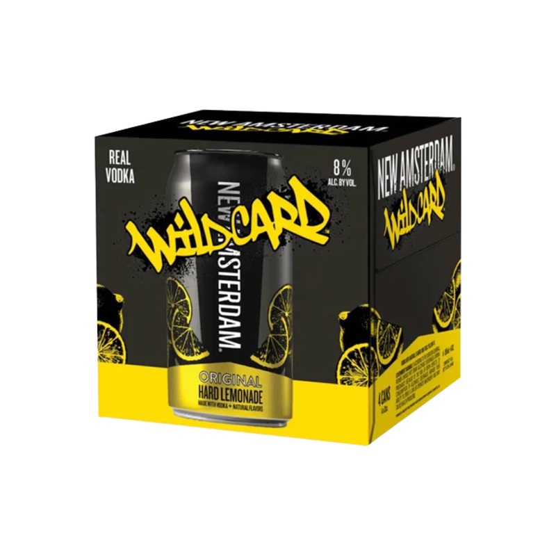 New Amsterdam Wild Card Original Hard Lemonade 355ml 4-Pack Can