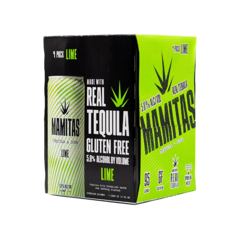 Mamitas Tequila & Soda Lime 12oz 4-Pack Can (DNO P1)