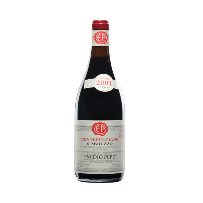Emidio Pepe Montepulciano d'Abruzzo 2001 750ml (No Barcode)