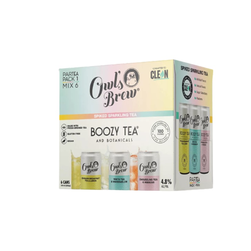 Owls Brew Boozy Tea & Vodka 12oz 8-Pack Can