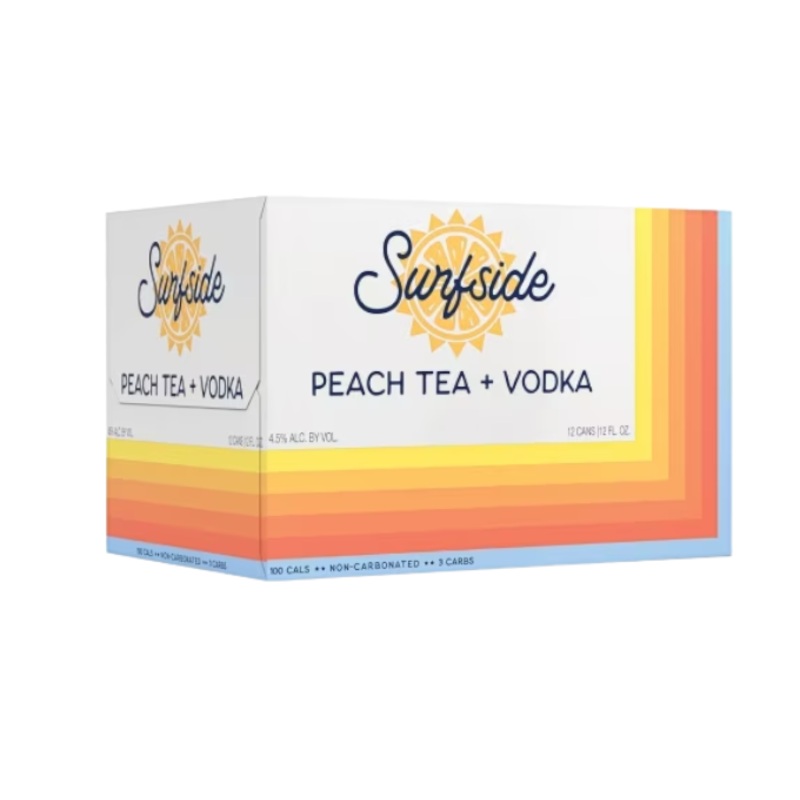 Surfside Peach Tea 12oz 4-Pack Can