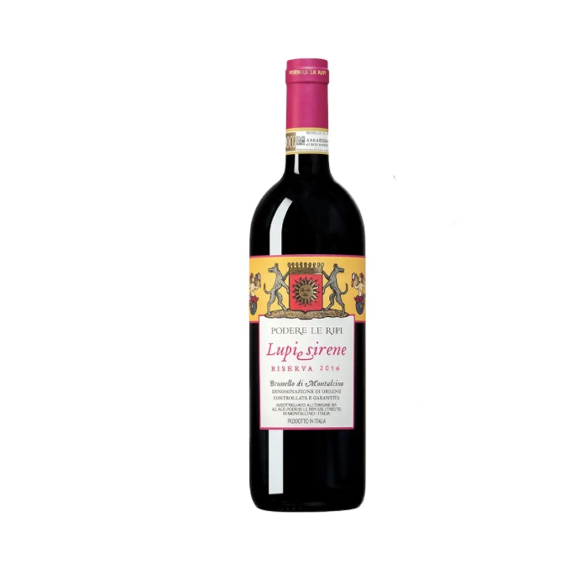 Podere Le Ripi Lupi e Sirene Riserva 2016 750ml (No Barcode)