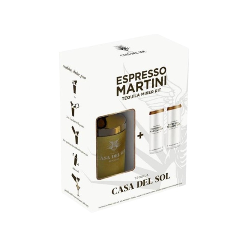 Casa del Sol Reposado 750ml (With Espresso Martini Kit)