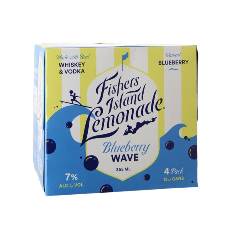Fishers Island Lemonade Blueberry Wave 355ml 4-Pack Can