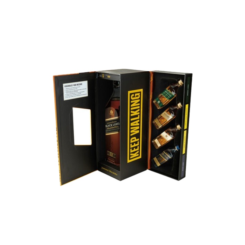 Johnnie Walker Black Label 12 Years Gift Set 750ml (With 4-50ml)