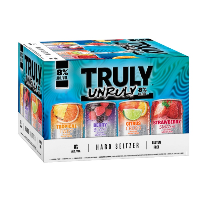 Truly Unruly Hard Seltzer Variety 12oz 12-Pack Can