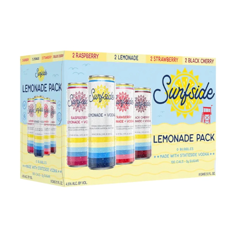 Surfside Vodka Lemonade Variety 12oz 8-Pack Can