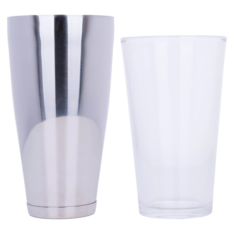 APS Boston Shaker Silber 2-teilig with glass [box, 6 pcs]