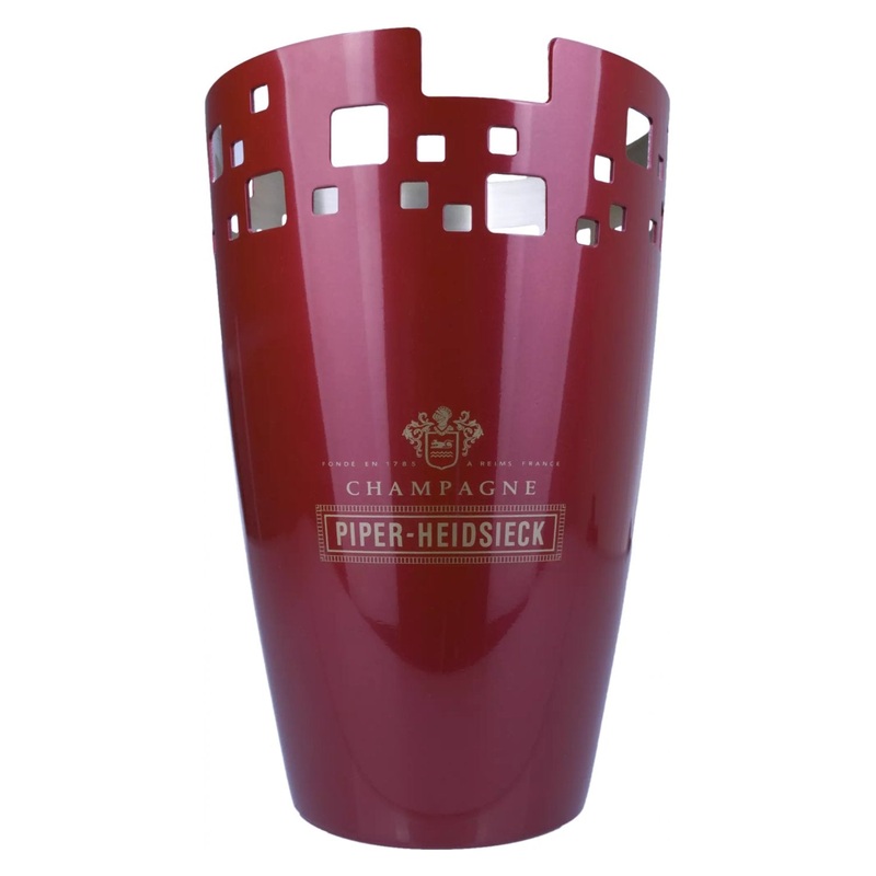 Piper-Heidsieck Champagne champagne cooler metal red