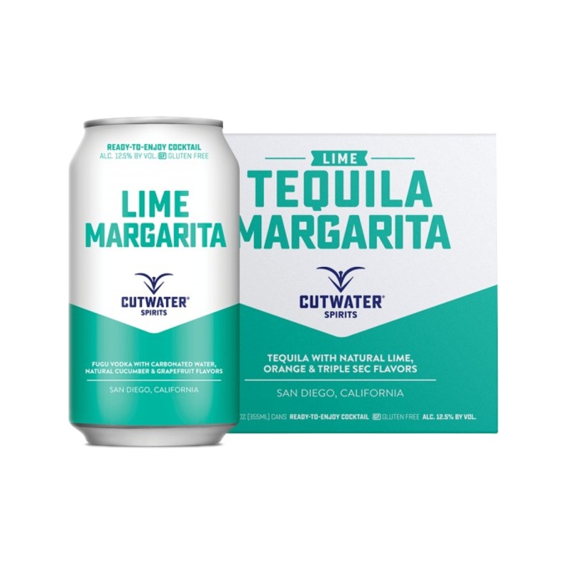 Cutwater Lime Tequila Margarita 12oz 4-Pack Can