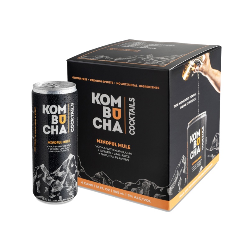 Elevated Kombucha Mindful Mule 12oz 4-Pack Can