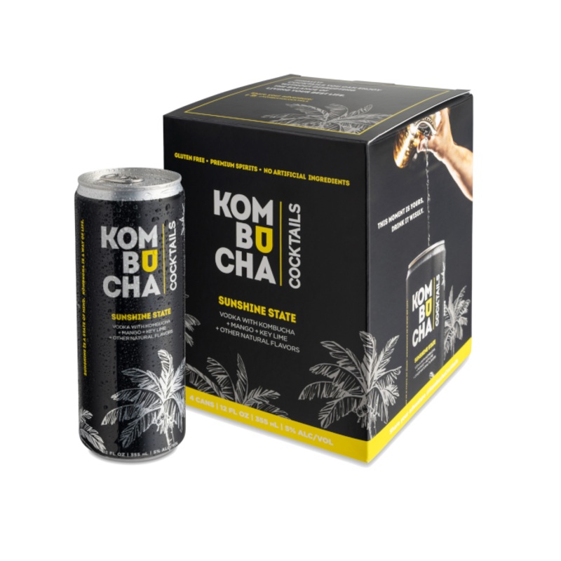 Elevated Kombucha Sunshine State 12oz 4-Pack Can
