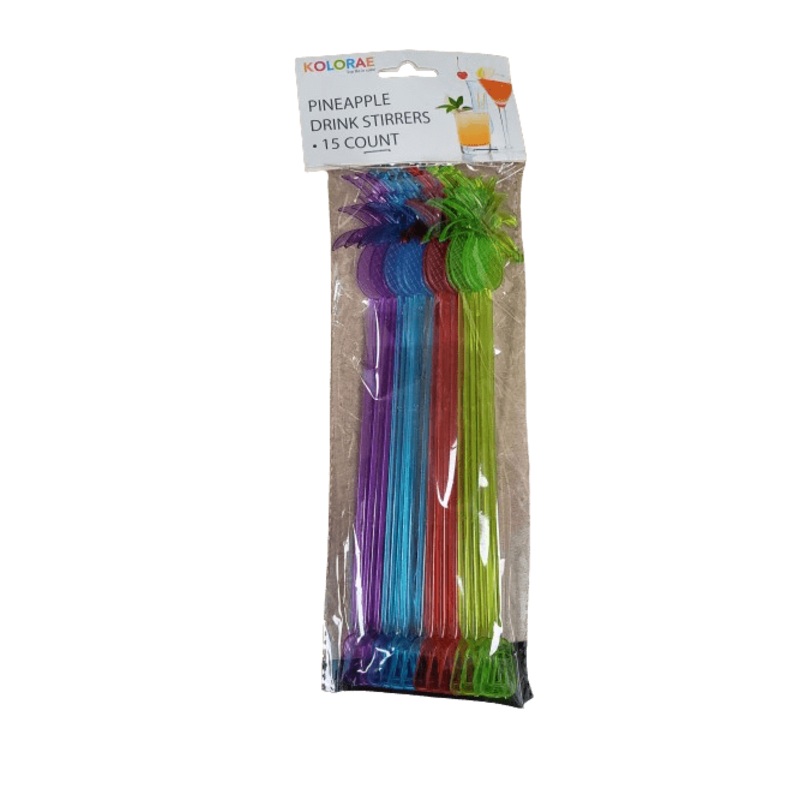KOLORAE PINEAPPLE STIR STICKS 15PK