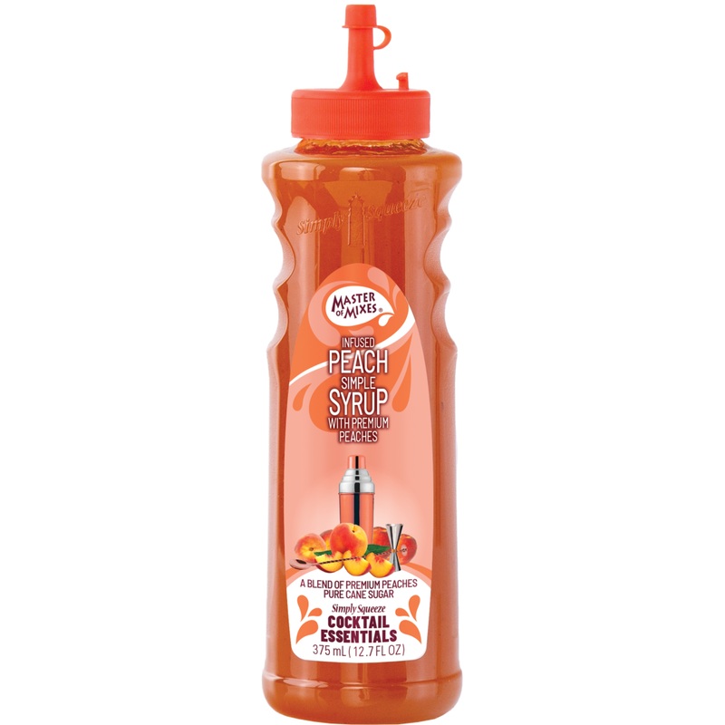Master of Mixes Cocktail Essentials Peach Simple Syrup