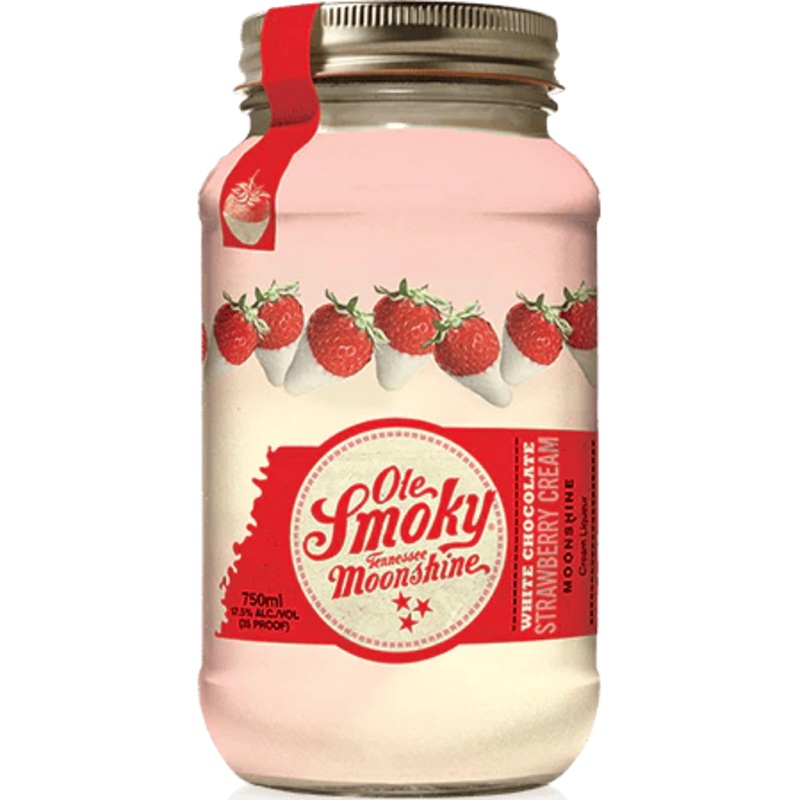 Ole Smoky Moonshine White Chocolate Strawberry-Cream - 750ML