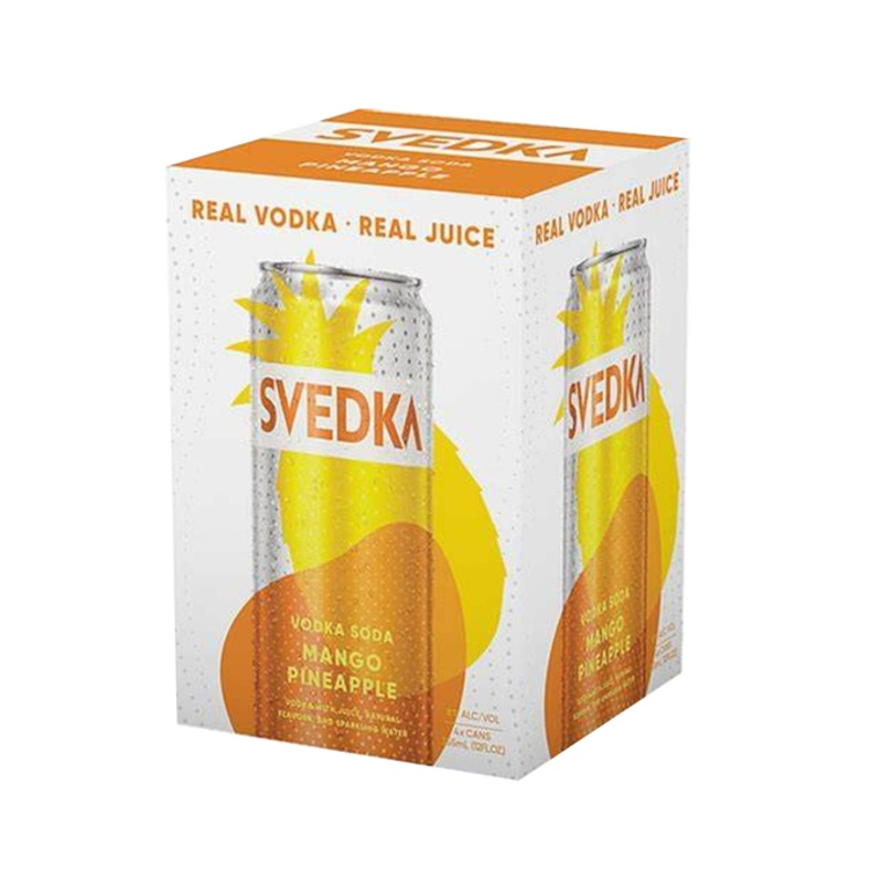 Svedka Mango Pineapple Vodka Soda 355ml 4-Pack Can