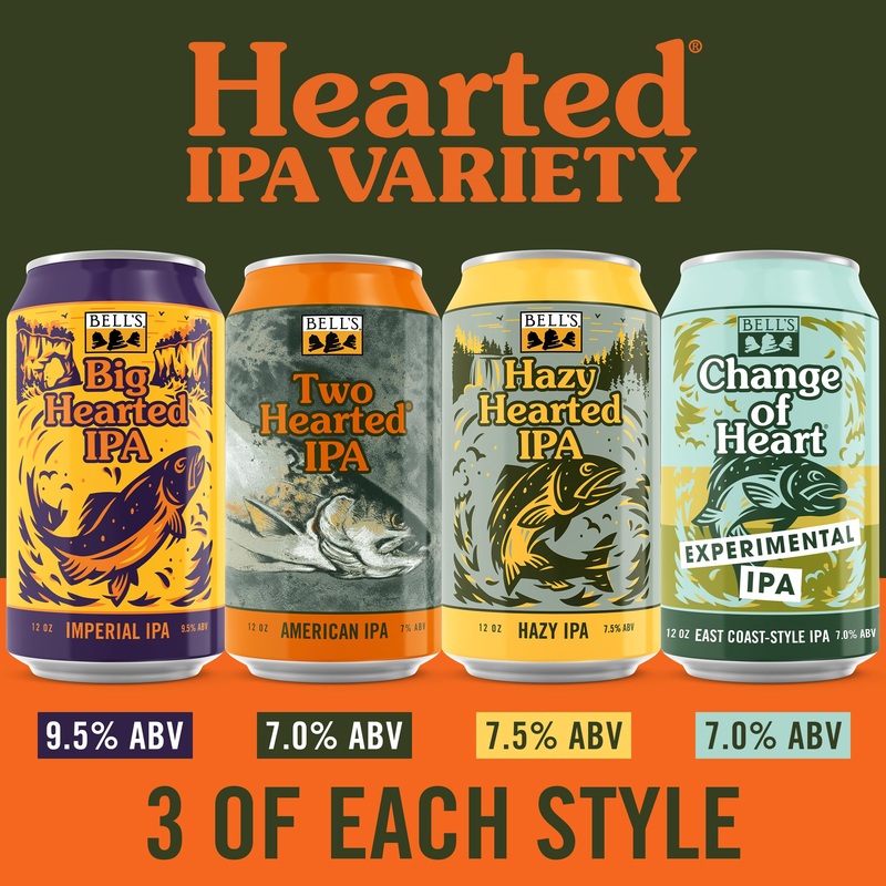 Bells Hearted Ipa Variety 12oz 12pack Cans