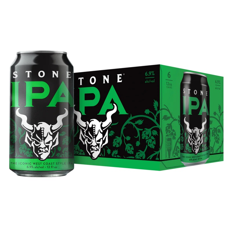 Stone Ipa 12oz 6 Pack Can