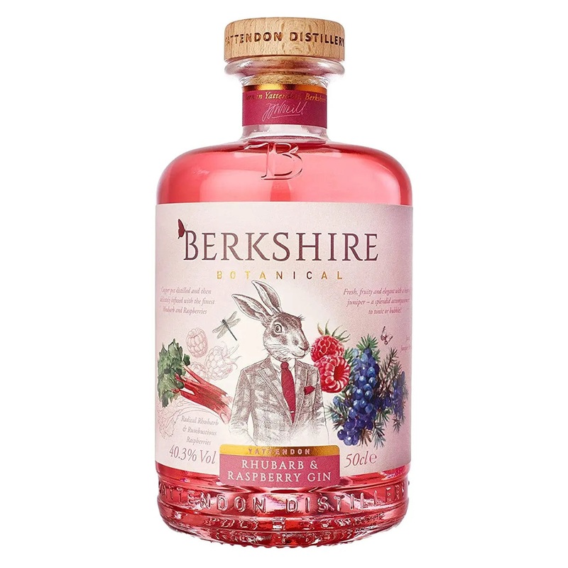 Berkshire Botanical Rhubarb & Raspberry Gin, 50 cl
