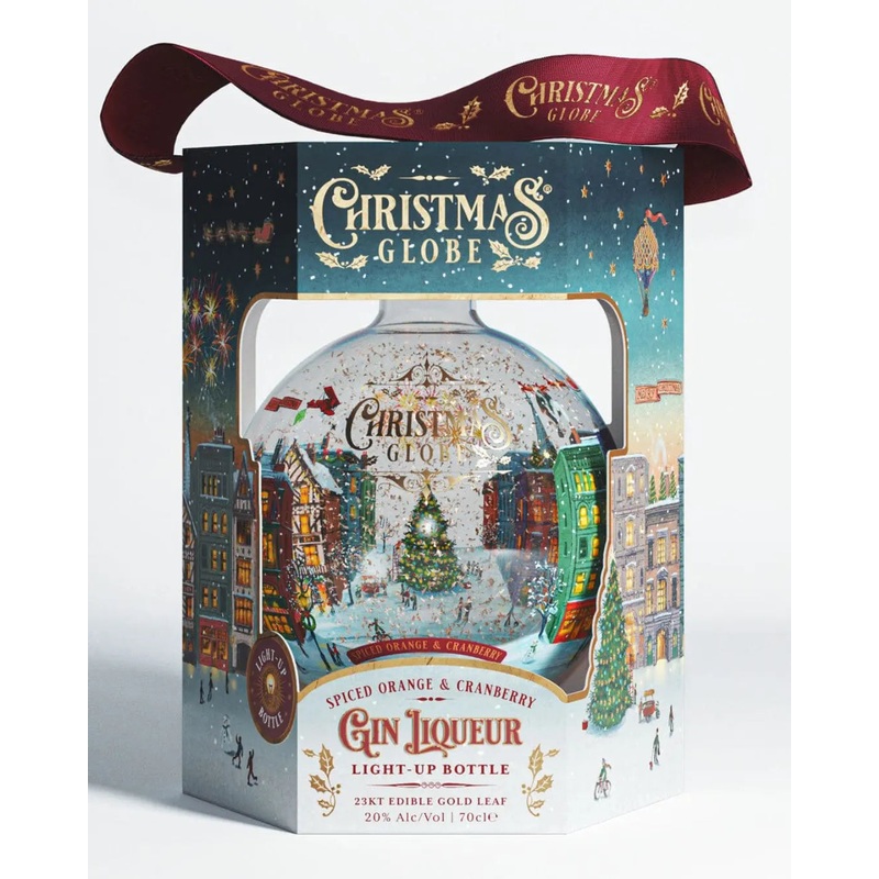 Christmas Globe Orange & Cranberry Gin Liqueur, 70 cl