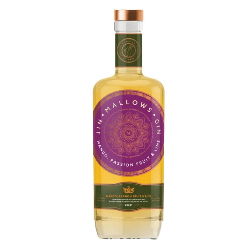 Mallows Mango, Passion Fruit & Lime Flavoured Gin, 70 cl