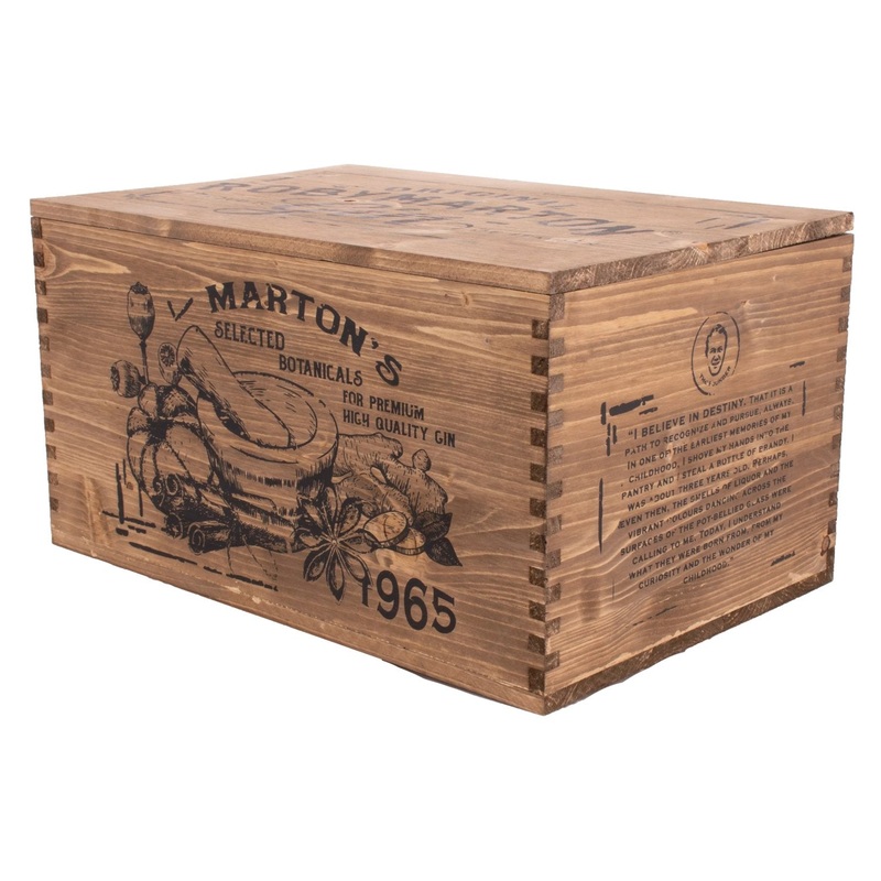 Roby Marton Gin wooden box with lid