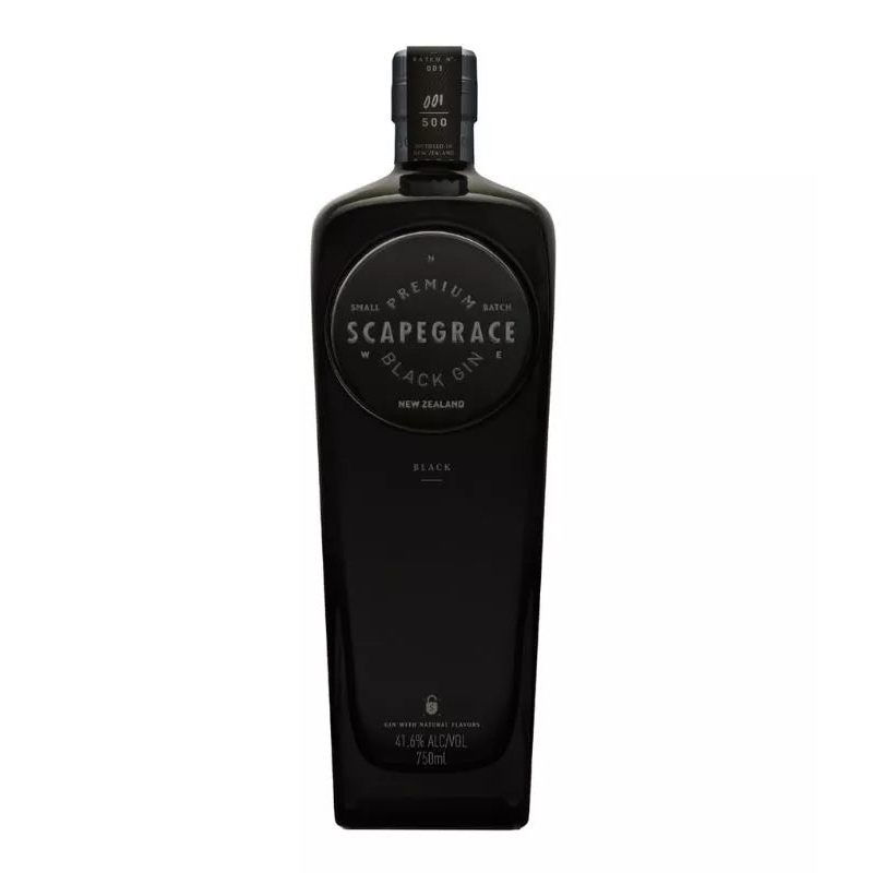 Scapegrace Premium Black Small Batch Gin 750mL